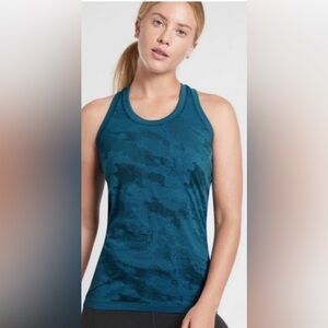 Athleta Teal Fitted Tank Top